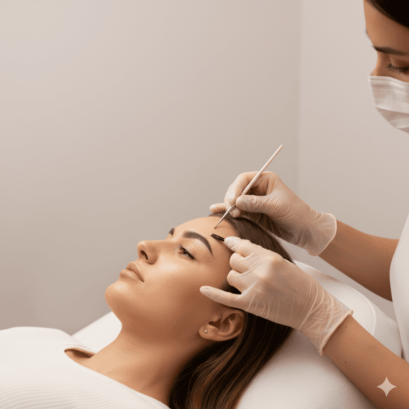 Momento final do procedimento com toque premium.